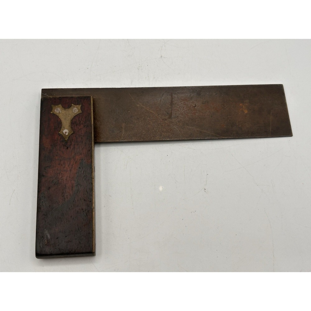 Vintage Rosewood &‎ Brass Try Square